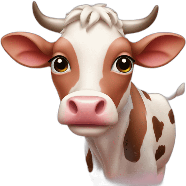 Vache rose emoji