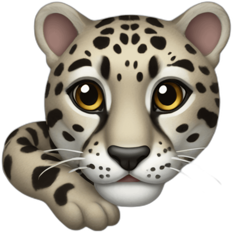 clouded leopard body emoji