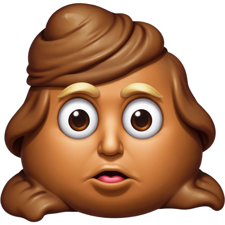 Donald Trump as a 💩 emoji