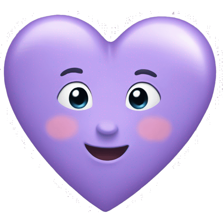 Lilac heart emoji