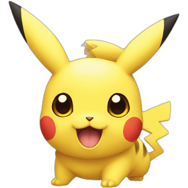 cute pikatchu head emoji