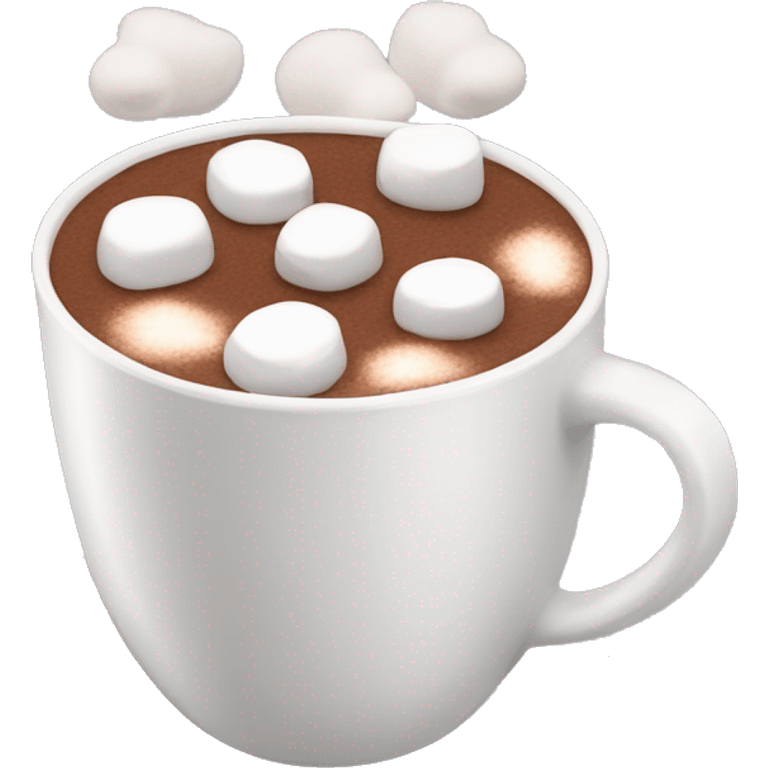 Hot chocolate with marshmallows  emoji