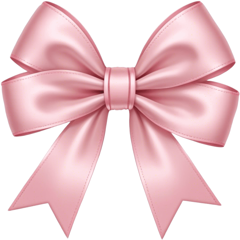 Light pink satin bow emoji