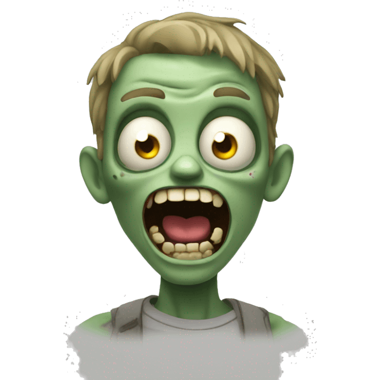 excited zombie emoji