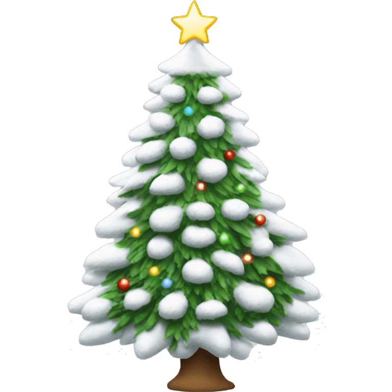 White Christmas tree emoji