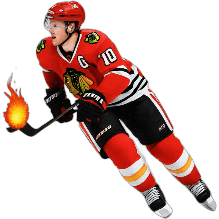 Jonathan Toews as a fire cracker emoji