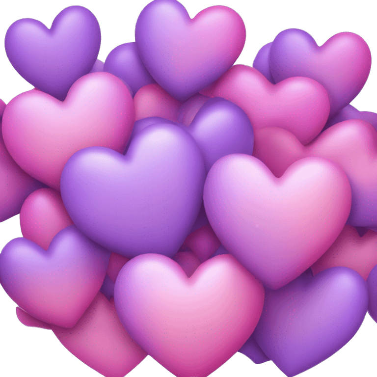 Pink and Purple Heart mix emoji