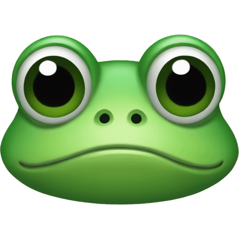 sad frog with closed eyes emoji