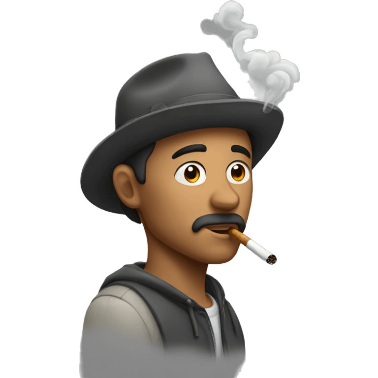 Street man who smoke emoji