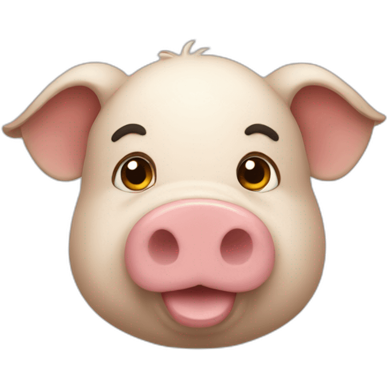 Ours  sur cochon emoji