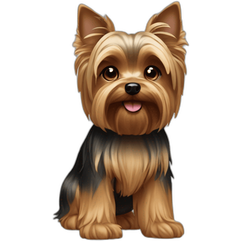 dog yorkshire terrier full body emoji