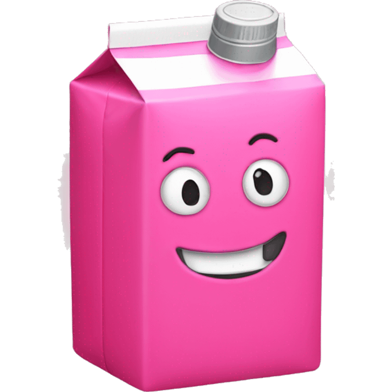 Pink juice box emoji