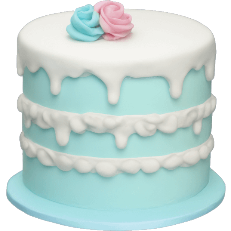 pastel blue cake emoji