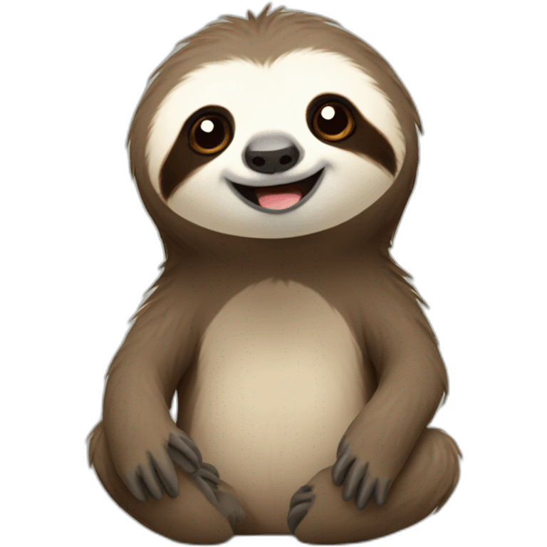 Cute sloth emoji