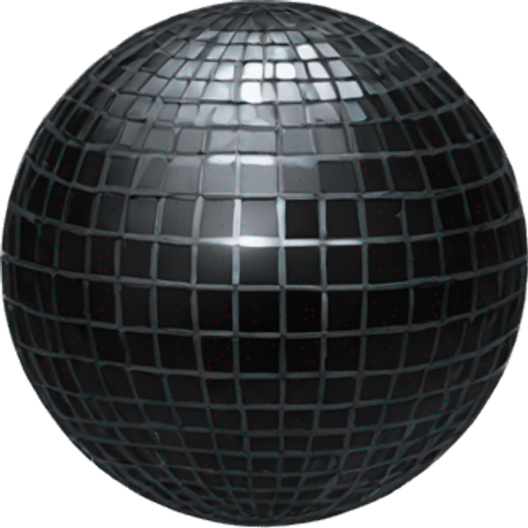 black disco ball emoji