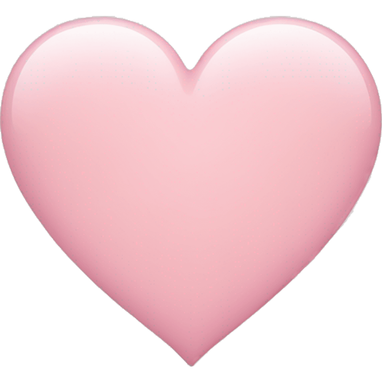 Light pink heart emoji