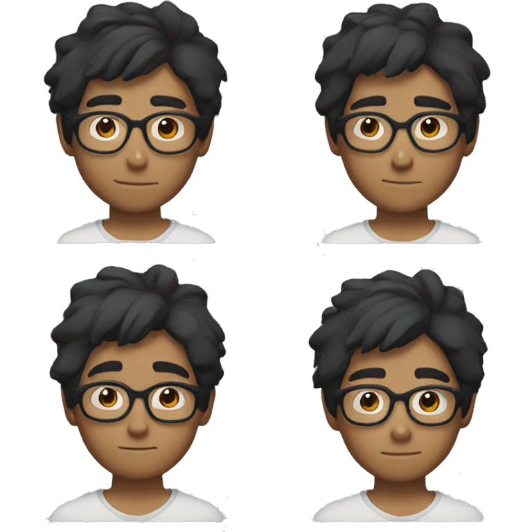 Hiro wearing glasses  emoji