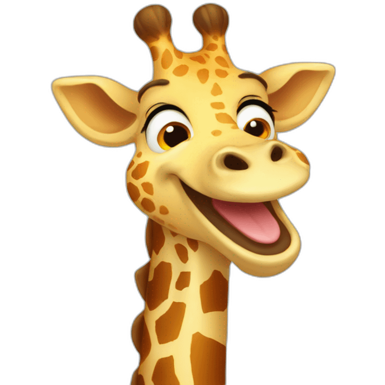  laughing giraffe emoji