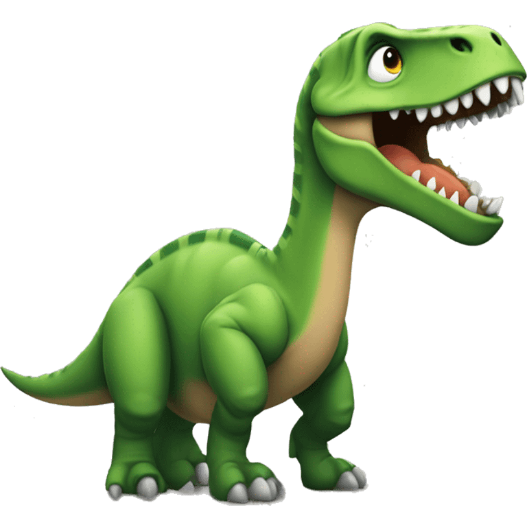 Dinosaur sur skat emoji