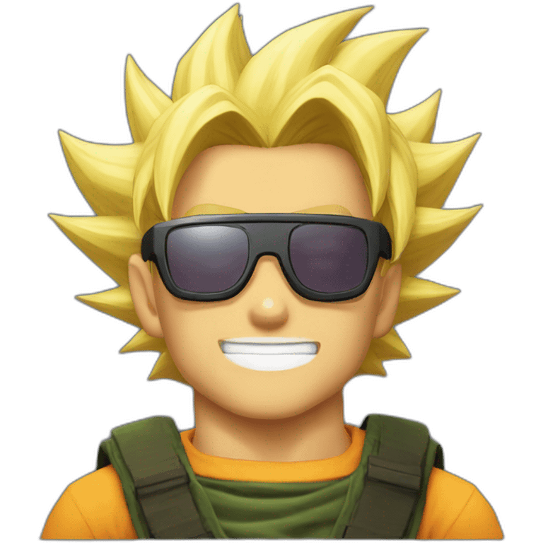 Super Saiyan-Wearing Glasses-Kakarot emoji