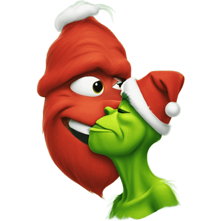 Smeegle kissing grinch emoji