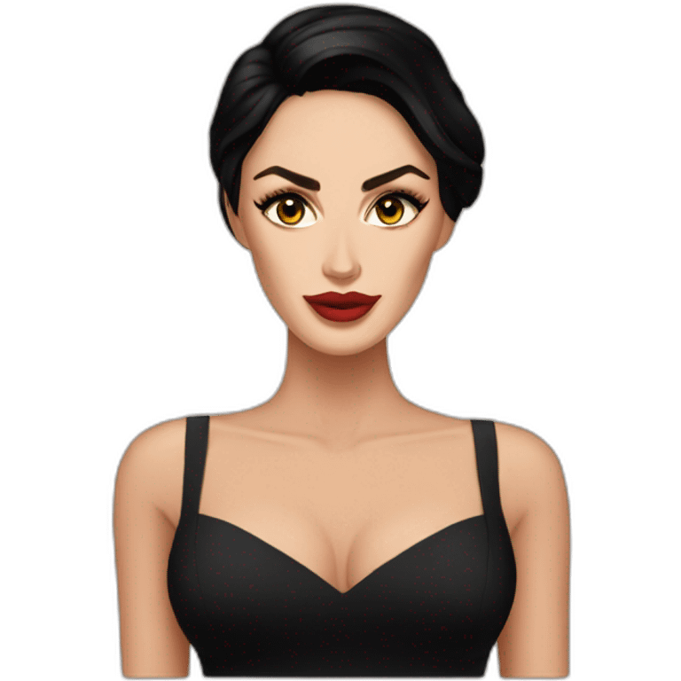 Megan fox in dark dress emoji