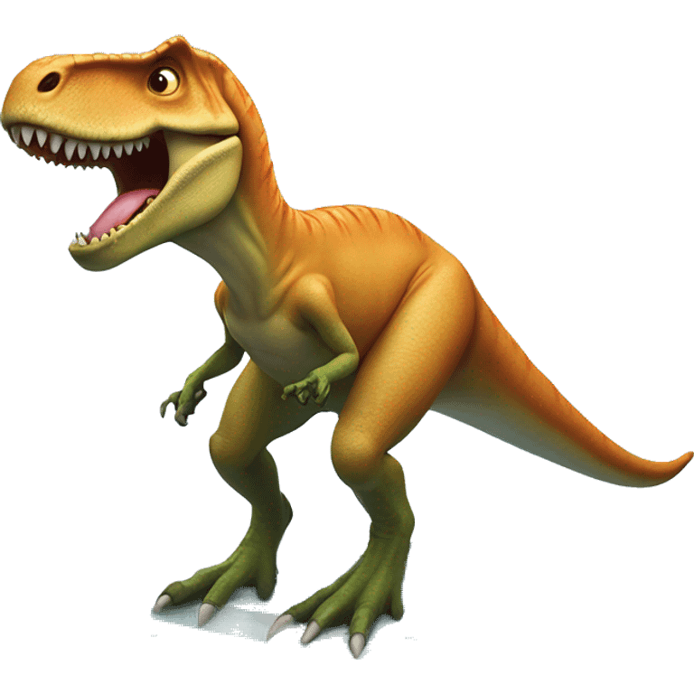 T rex on the surfboard emoji