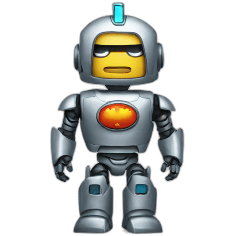 robot-superhero emoji