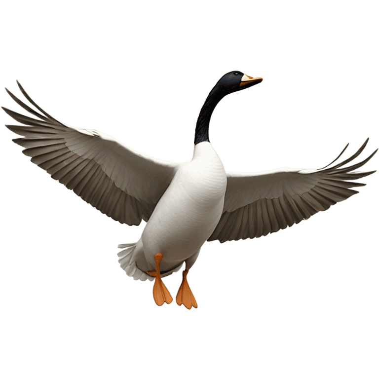 A falling geese  emoji