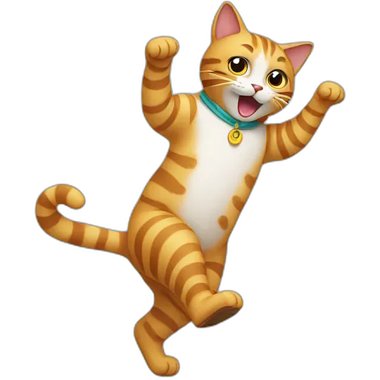 Cat dancing emoji