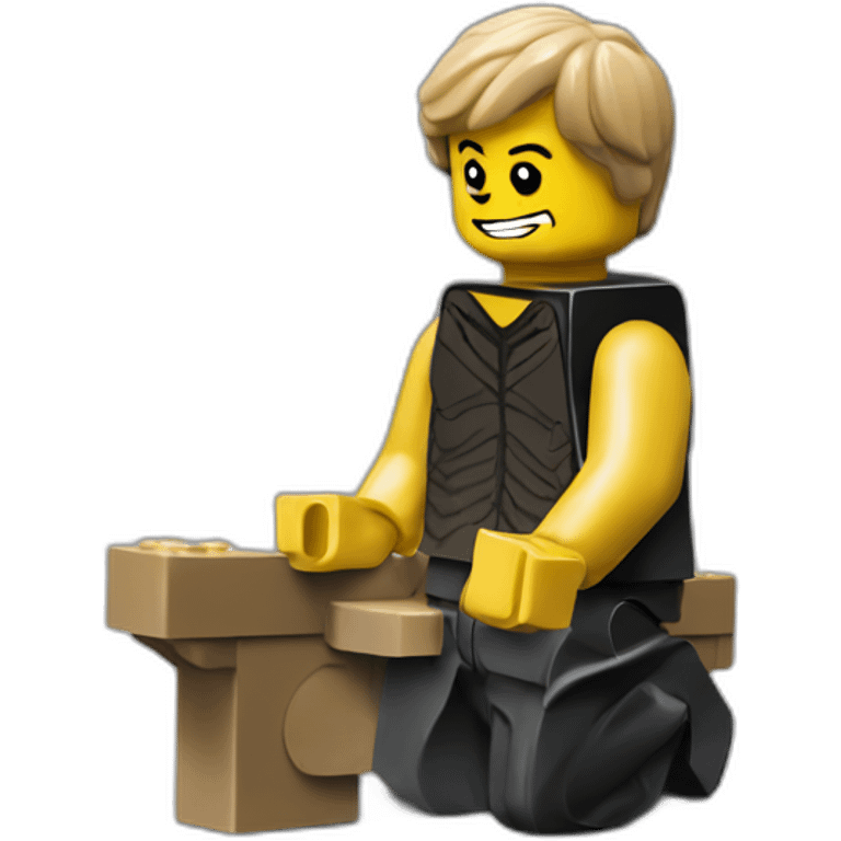 kneeling lego emoji