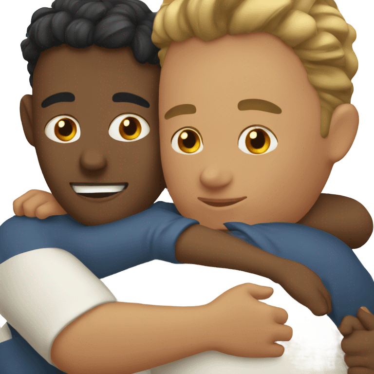 2 people cuddling emoji