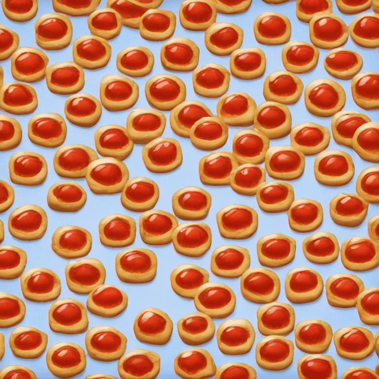 Red caviar toast  emoji