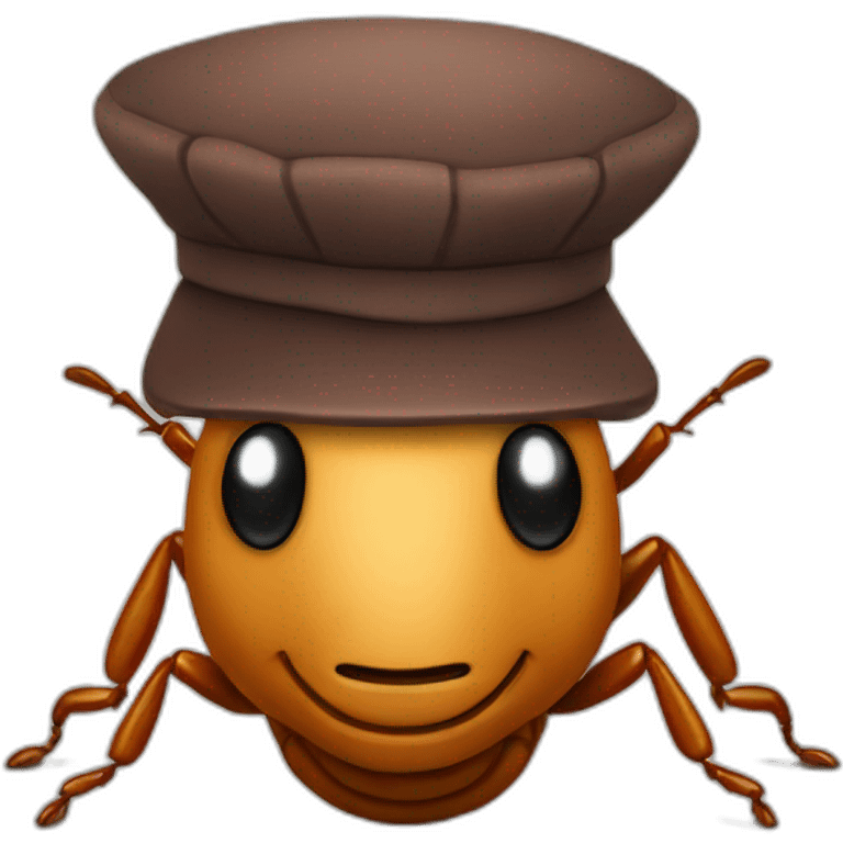 cockroach in a beret emoji