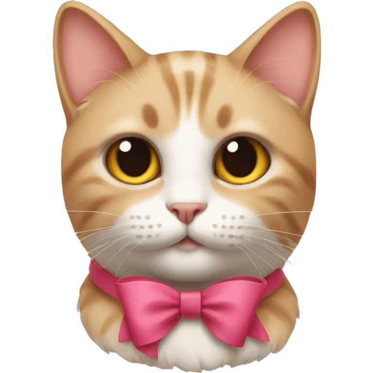 cat with bow emoji