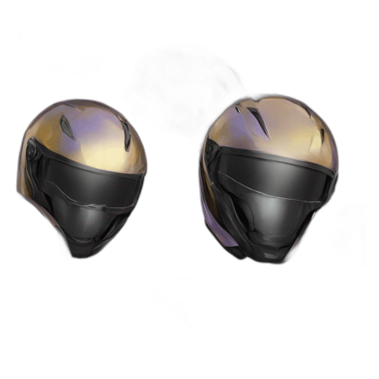 ultra shiny motorcycle helmet emoji