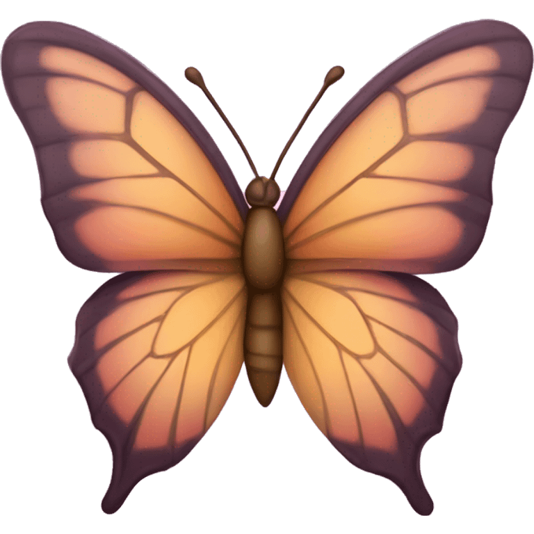 Mariposa en forma  de corazon emoji