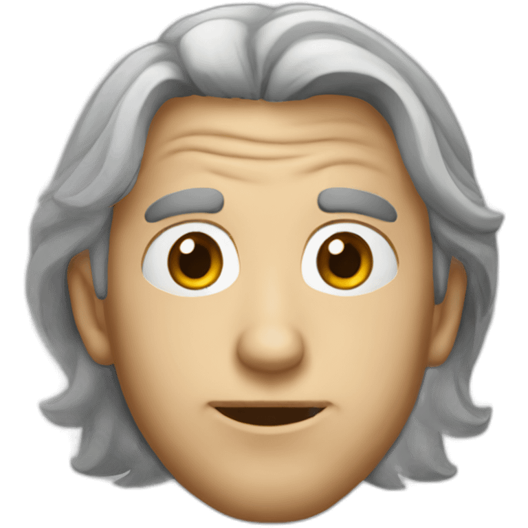 Visage de pierre emoji