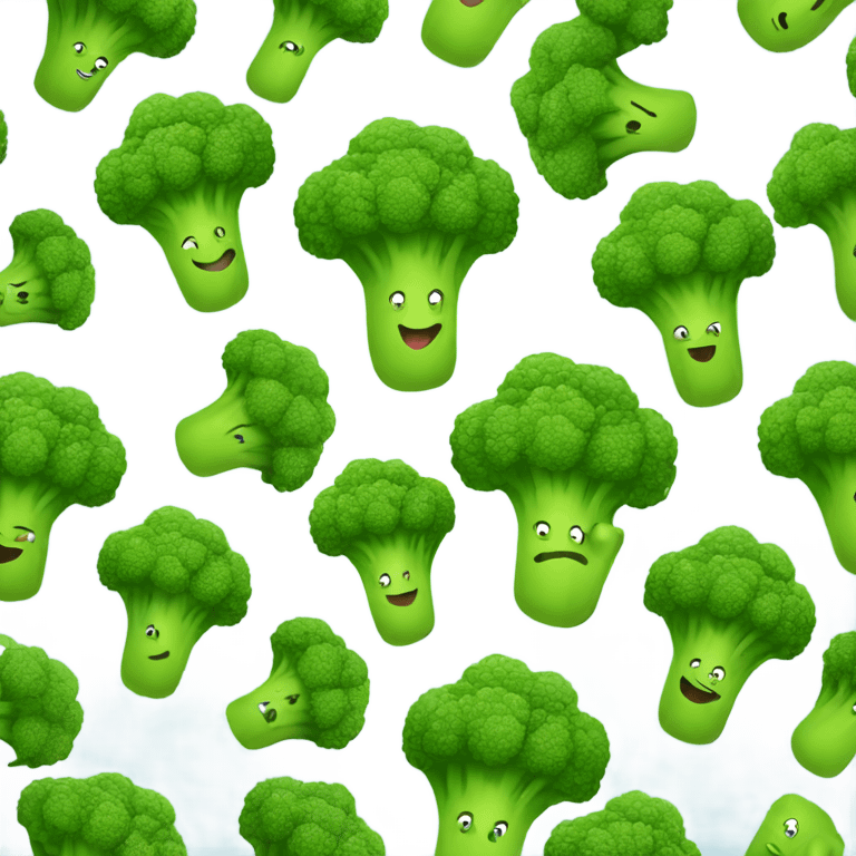 sprinting broccoli joyfully  emoji