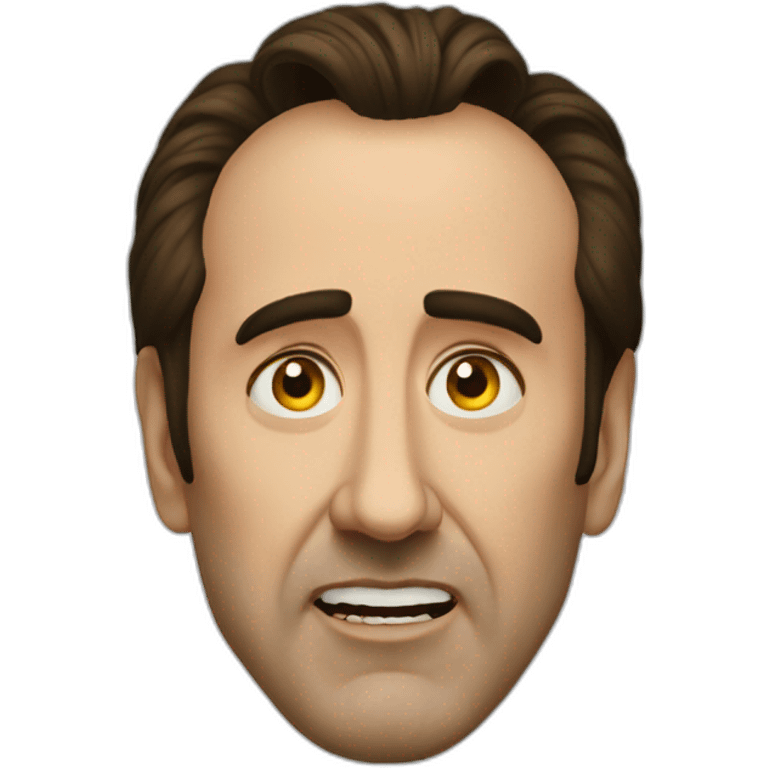 an evil nicolas cage emoji