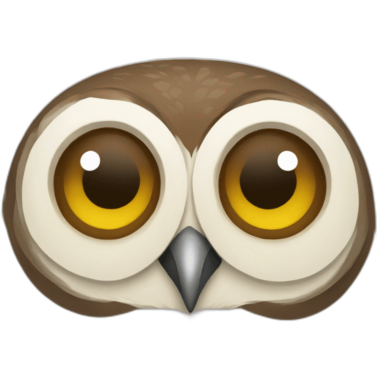 Owl With a smile  emoji