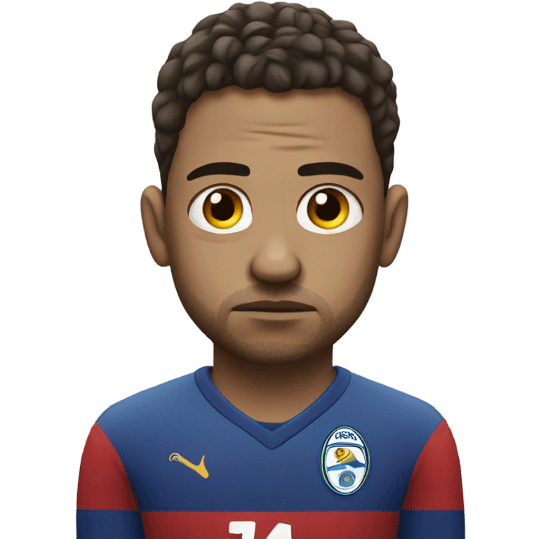 Footballer looking sad emoji