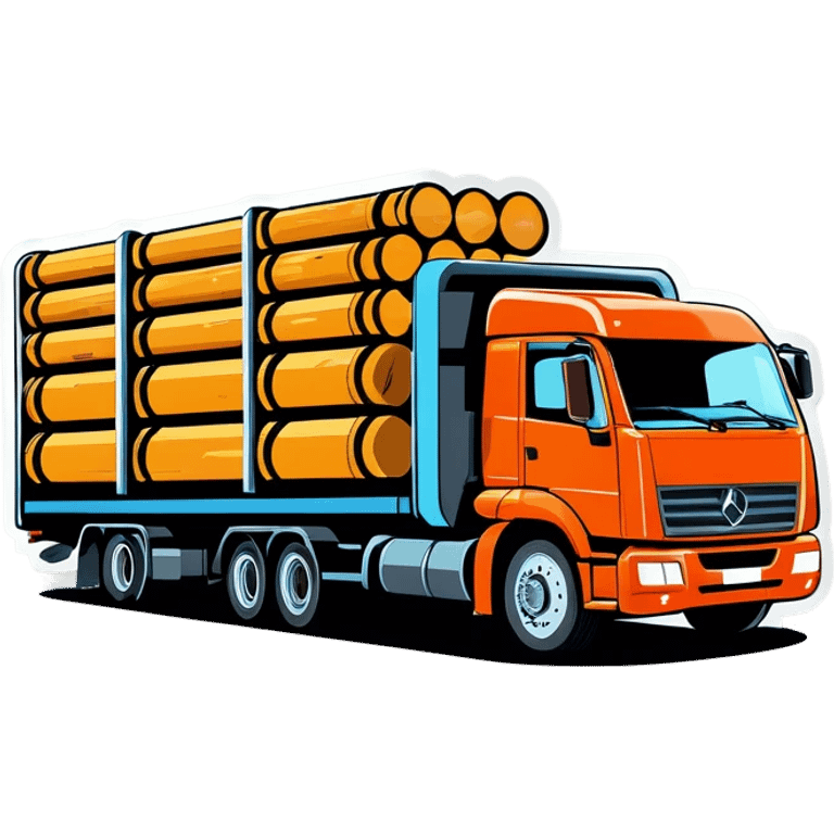 lkw mit holzbeladen rod emoji