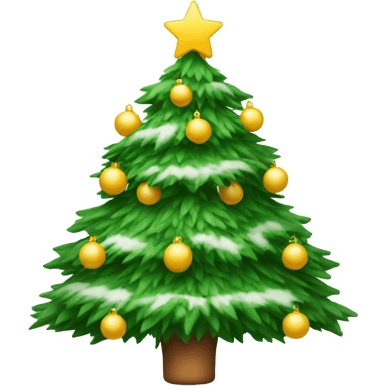 Christmas tree wishing merry Christmas emoji