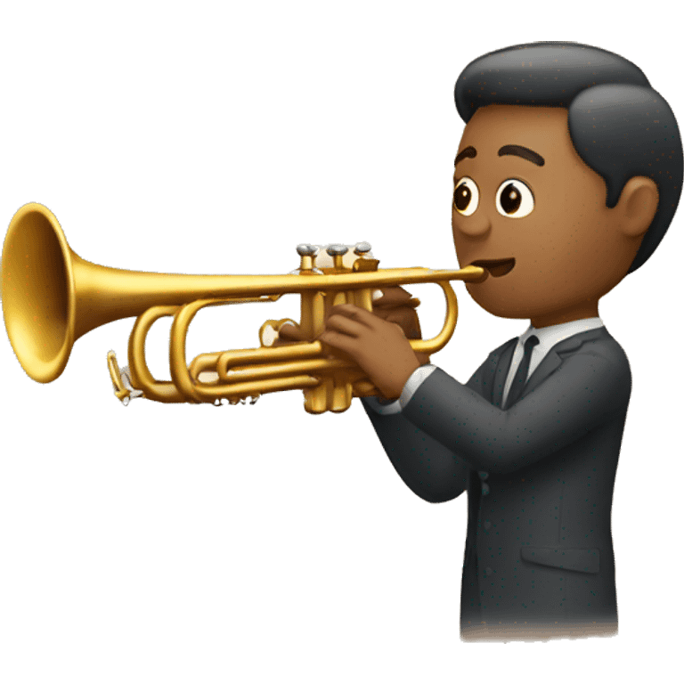 Trumpet with man emoji