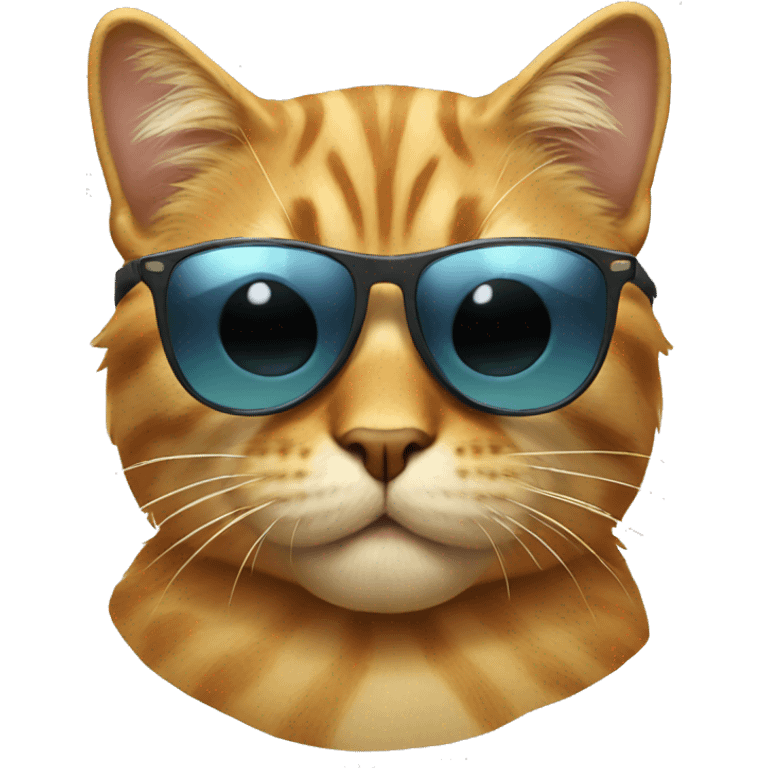 Cool cat with sunglasses emoji