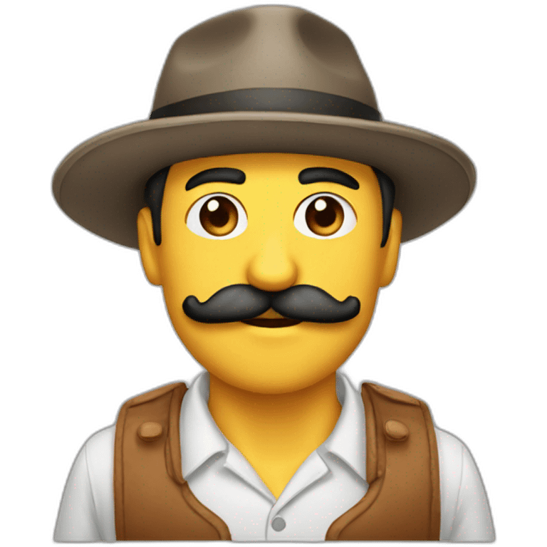 Gorro mostacho emoji