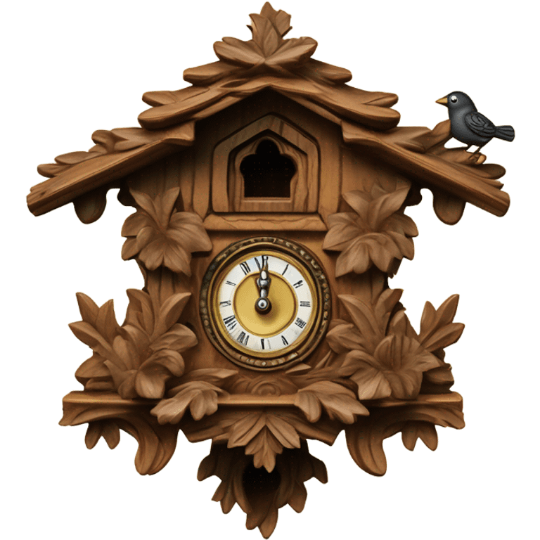 Vintage cuckoo clock emoji