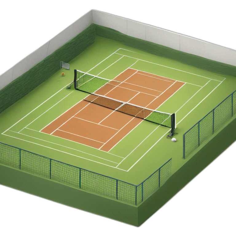 Tennis court emoji