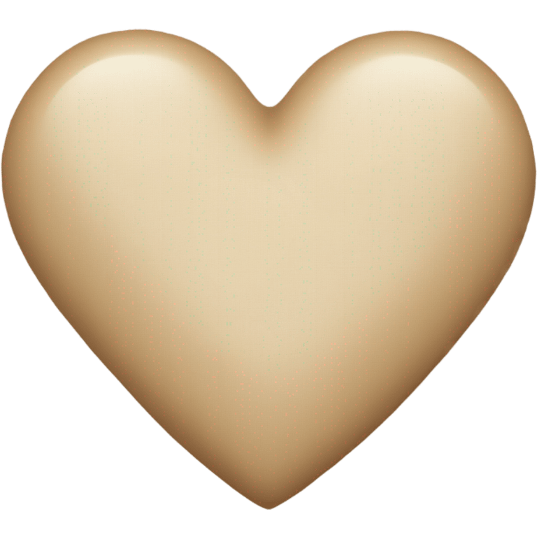 Beige heart emoji